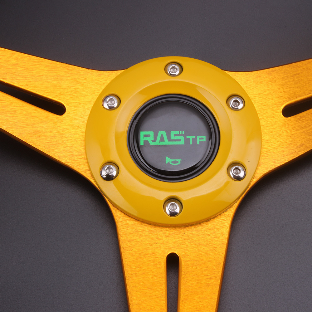 Car modified PU steering wheel competitive game kart steering wheel racing steering wheel 14 inch 350mm