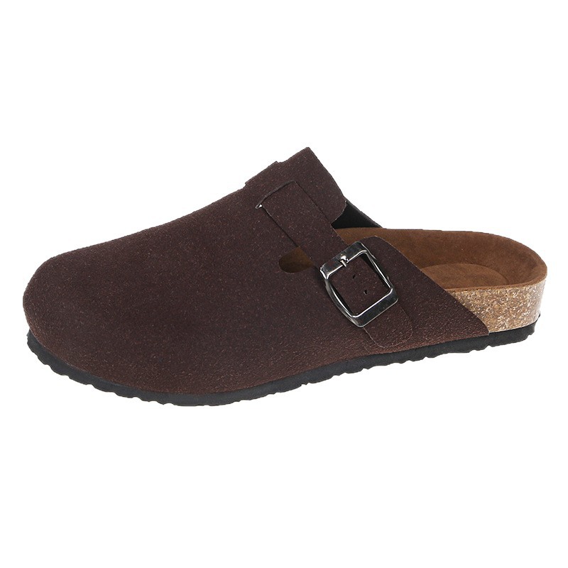 Large Size Slip-On Birkenstock-Style Clogs with Thick Soles and Closed Toe for Women, Suitable for Casual Outdoor Wear, Available in Various Colors