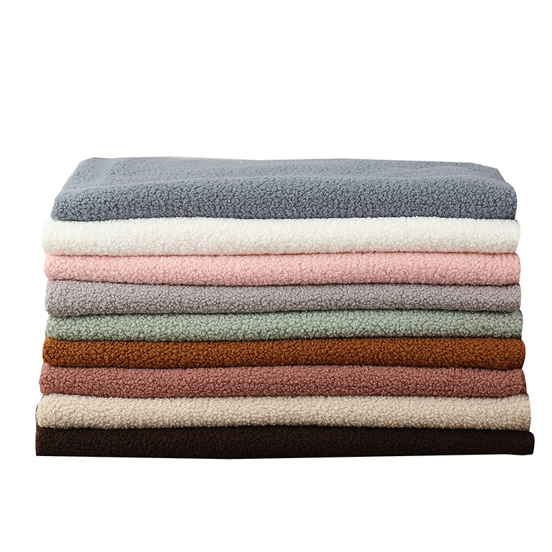 Teddy velvet fabric small particle cashmere fabric sofa pillow coat autumn and winter warm clothing toy fabric