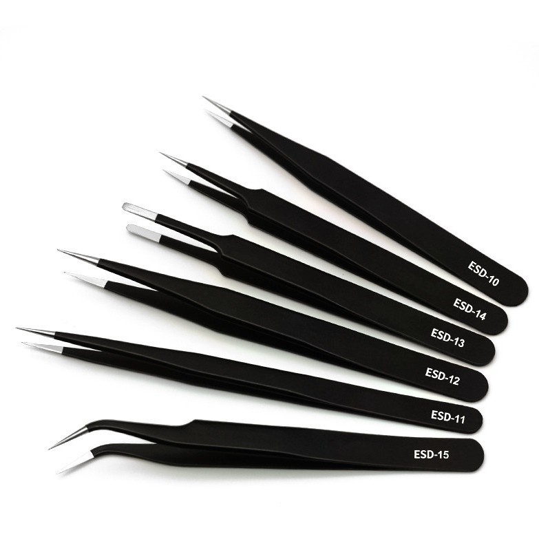 1.5 Thick Stainless Steel Tweezers High Precision Pointed Bouth Bird's Nest Picking Eyelash Clip