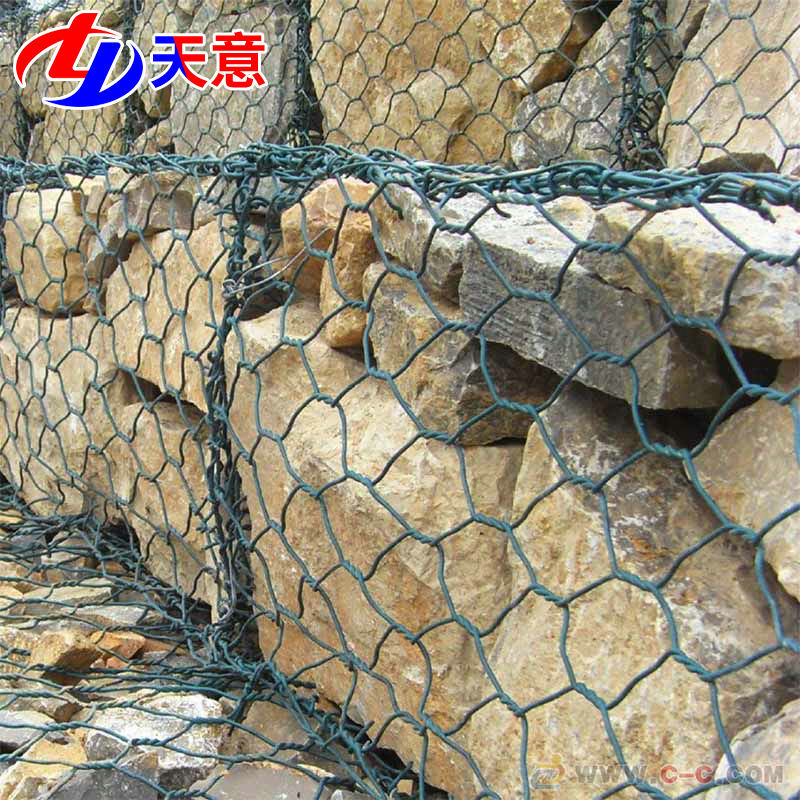 Manufacturer's Spot Direct Sales Galvanized Stone Cage Mesh Lead Wire Mesh Box Fixed Embankment Slope Guest Mesh Retaining Soil Wall Fixed Cage Price
