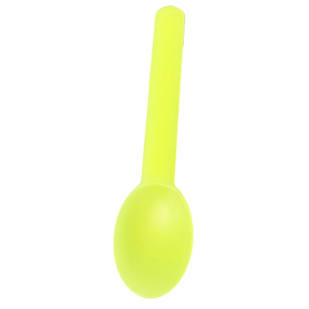 12.7*3cm Pp Spoon, Food-Grade, Thickened, Household Soup Spoon, Biodegradable, Logo Can Be Printed, Tableware