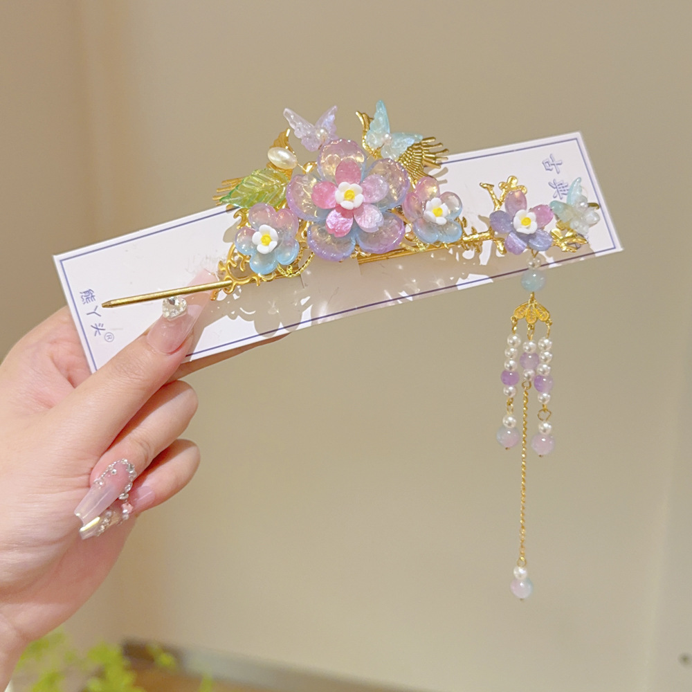 Фотосессия в древнем костюме макияж, диадема в стиле дворца, макияж для женщин в ханфу, цветочная корона феникса, детская корона для волос, диадема в стиле дворца