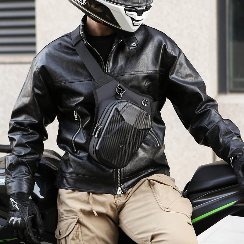 Cross-Border Processing Motorcycle Leg Bag Waterproof Riding Motorcycle Crossbody Bag Male Rider Waist Bag Chest Crossbody Bag Motorcycle Travel Equipment
