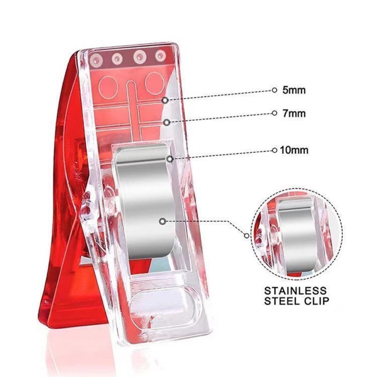 Factory Direct hot plastic bag side clip axe clip plastic small clip sewing positioning clip color clip