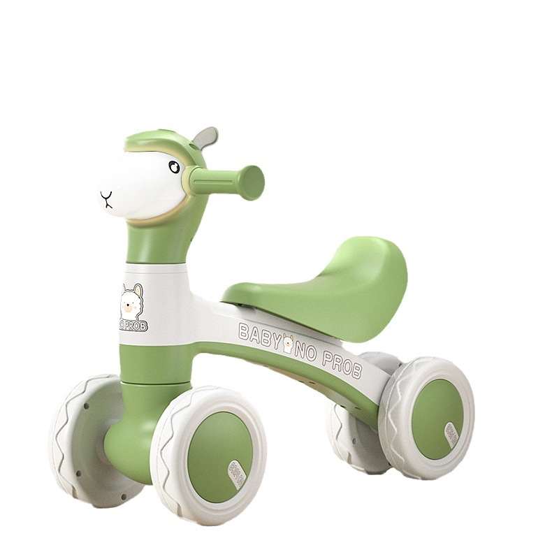 Children's Scooter, Alpaca Scooter, Four-Wheel Balance Car, Baby Walker, 1-3 Year Old Baby Walker
