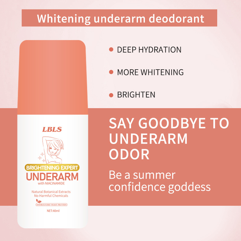 Cross-border full English LBLS skin black armpit repair cream deodorant parts white wholesale