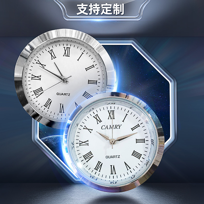 Оптовая продажа часов, кристаллические часы, аксессуары для часов, настольный календарь, инкрустированные часы, кварцевые часы