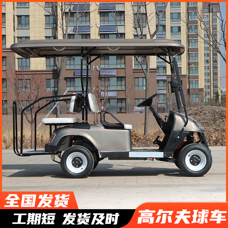 Electric Golf Cart Sightseeing Car Scenic Spot Tourist Swing Car Viewing Rv 4-6-Seater Electric Golf Cart