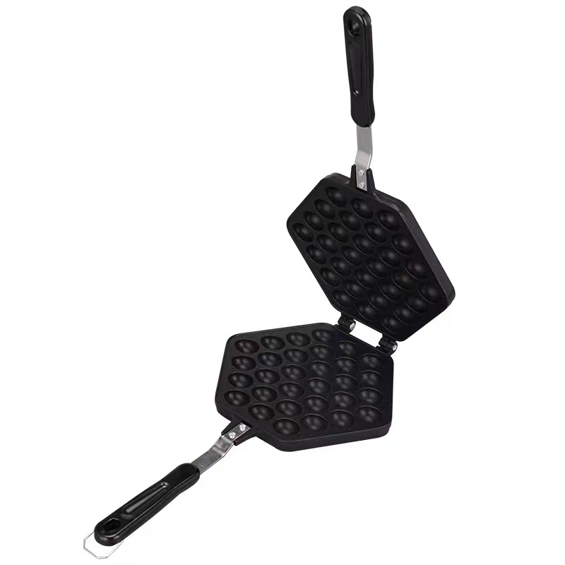 Household Egg Waffle Machine Mold Commercial Gas Egg Waffle Mold Template Non-Stick Baking Machine Qq Egg Waffle Export