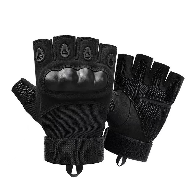 Tactical Half Finger Gloves Sports Riding Outdoor Men's and Women's Gloves Military Fans Fitness Non-slip Gloves