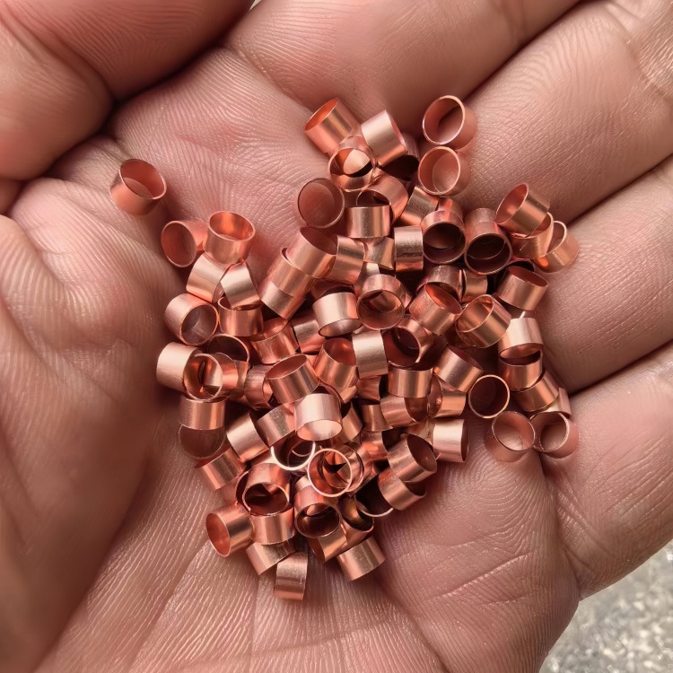 T2 Copper Capillary Tube, Thin-Walled Hollow Copper Tube, Copper Hoop, Copper Sleeve, Precision Cutting, Bending and Punching