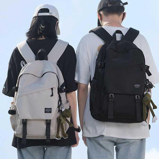 Ready-Made Schoolbags for Junior High School Boys New High School College Girls Trendy Brand Large-Capacity Computer Backpacks Couple Backpacks