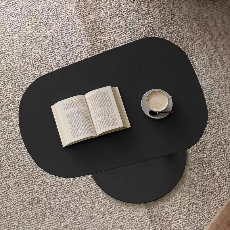 Sofa Side Table, Small Apartment Coffee Table, Mobile Simple Coffee Table, Wrought Iron Small Table, Wabi-Sabi Style Side Table, Mini Table