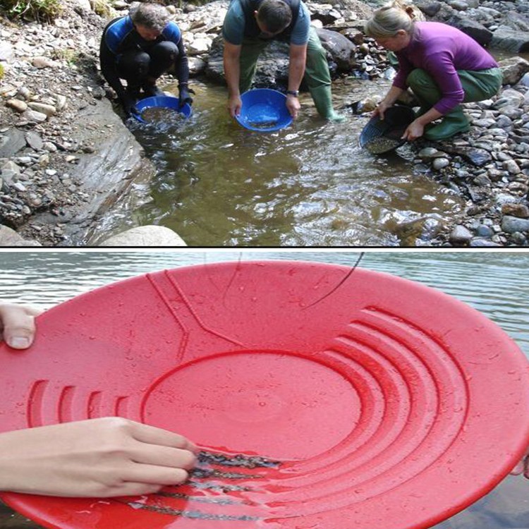 Hand-operated gold panning tray manufacturers hand-washed sand gold tools small gold selection plastic basin sticky gold dustpan portable gold washing basin