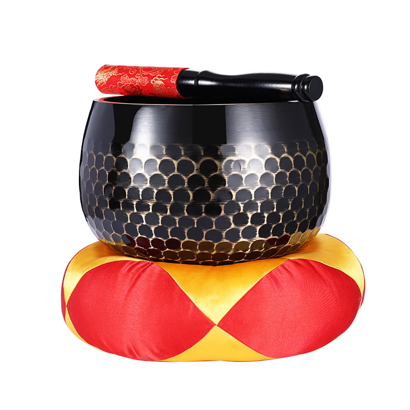 Taiwan Scale Pattern Copper Chime Brass Dharma Tone Bowl Pittoon Bronze Pot Buddhist Tools Bronze-out Meditation Pot Meditation Pot