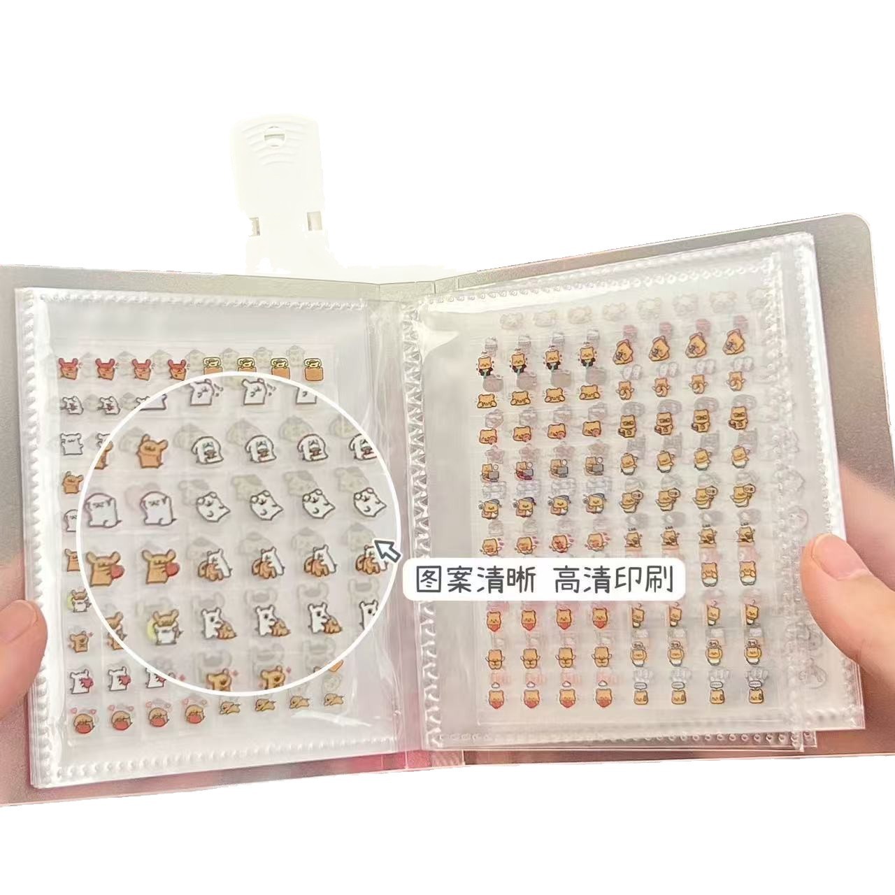 Mini Small Nose Stickers 4800 Pieces Storage Album Kidsren's Cartoon Pattern Handbook Material Stickers Waterproof Girl Outfit