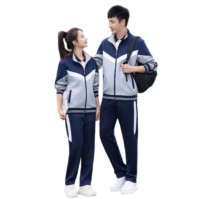 Autumn class uniform suit junior high school students college style coat middle school sports opening ceremony school uniform two-piece set