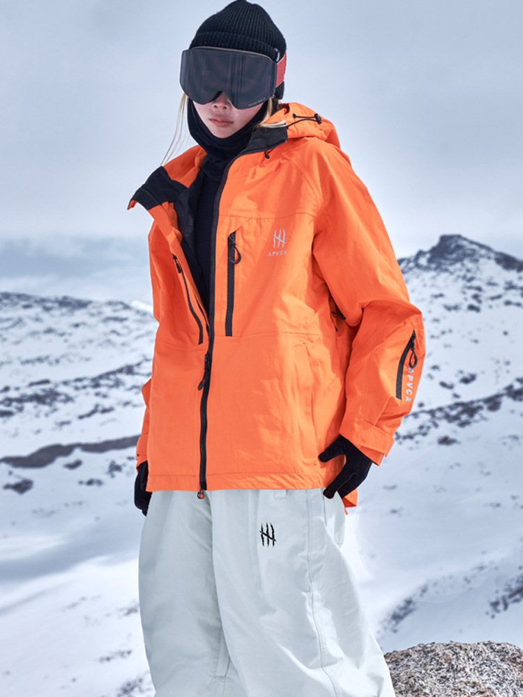 [Factory Direct Sales] Apvcx Ski Suit 2.0 Series Men's and Women's Same Style 3L Hard Shell Fully Glued Waterproof Ski Suit