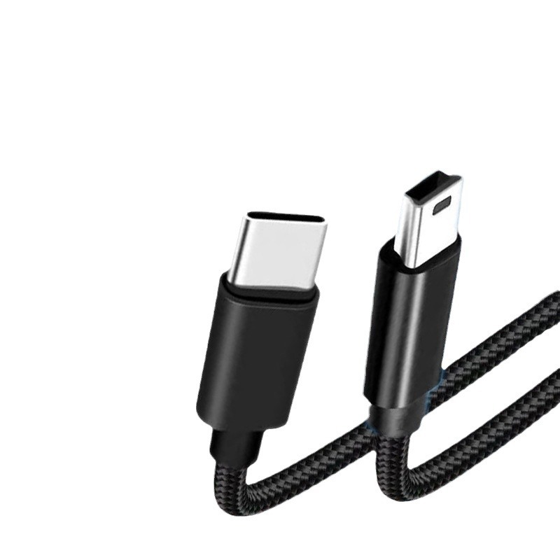 Typec to MiniUSB Camera T-shaped Data Cable Mobile Phone Camera Hard Disk Driving Recorder Transmission Charging Line