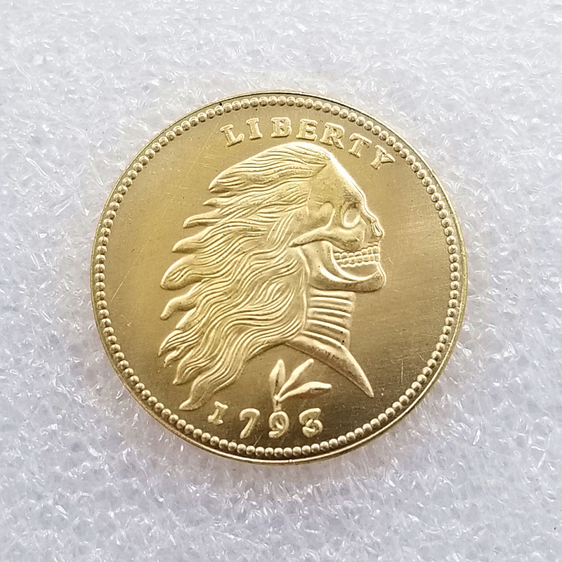 Антикварная монета 1793 года из латуни, блуждающая монета # T2048