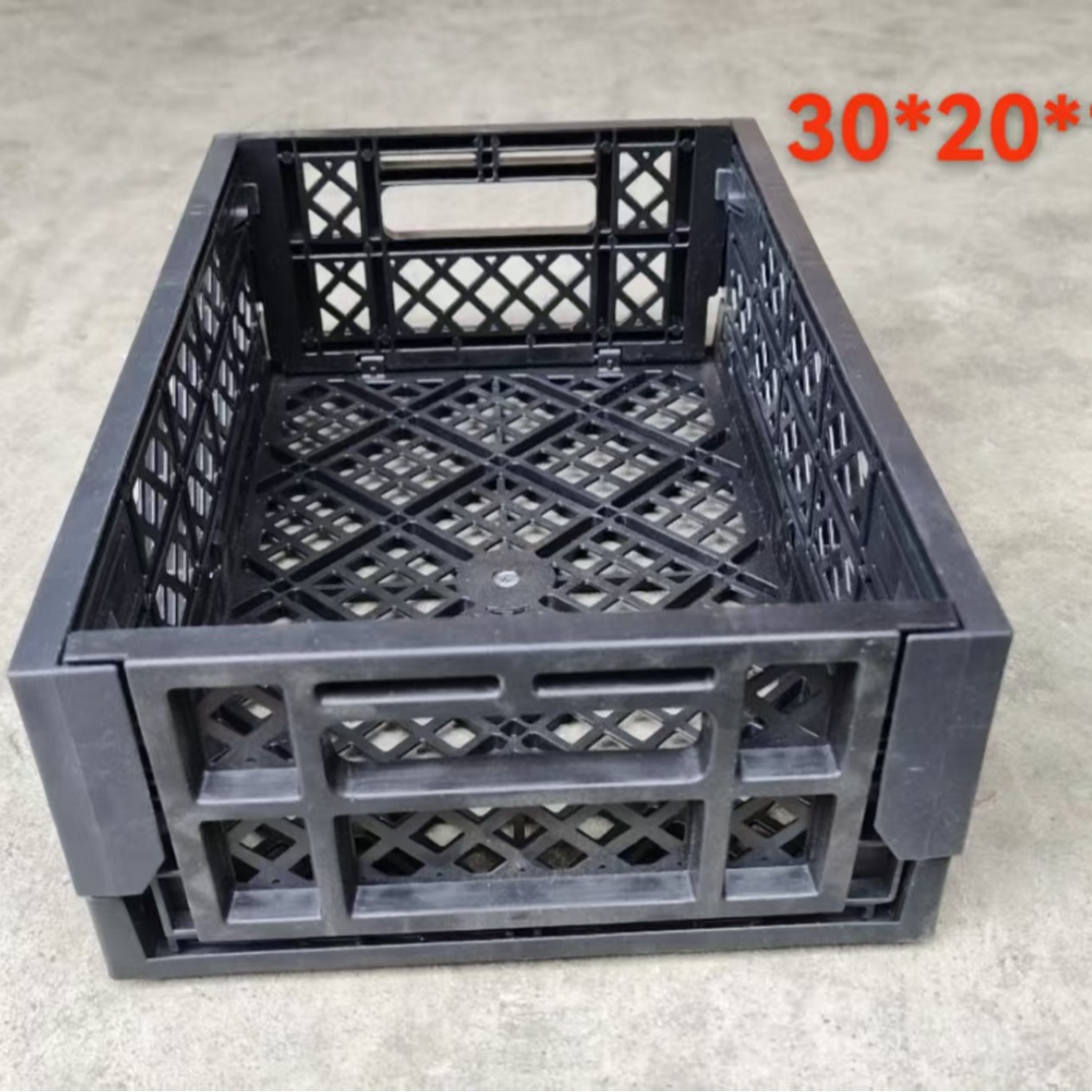 Supermarket Plastic Foldableing Basket Fruit Basket Foldableable Turnover Box Fruit Shop Table Display Basket Multi-Functional Shelf Storage