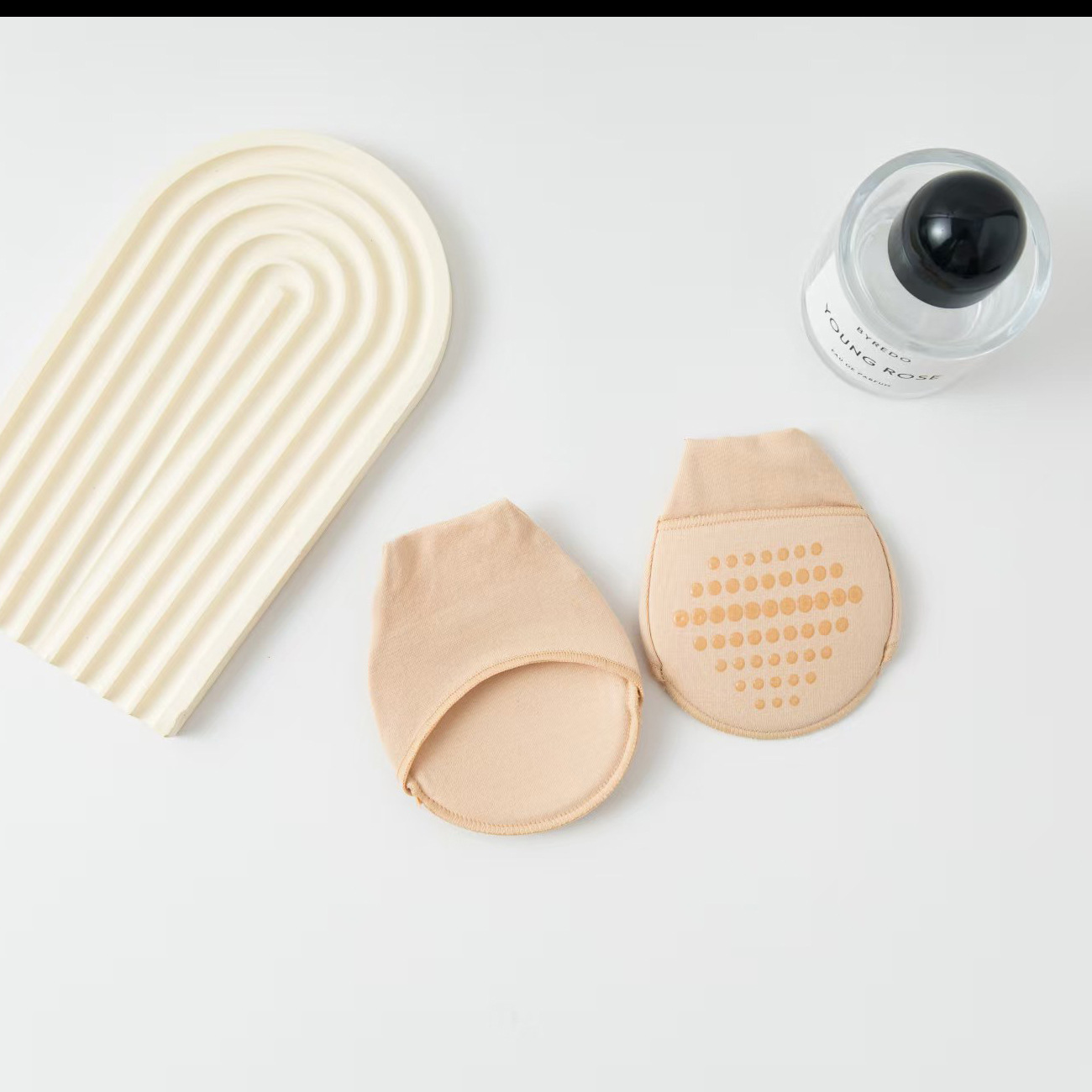 New Large Size Pure Cotton Half-Palm Socks, Forefoot Socks, High-Heeled Shoes Socks, Non-Slip, Sweat-Absorbent Forefoot, Super Invisible Women's Feet