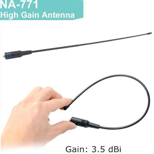 NA-771 walkie talkie antenna dual band dual segment VHF/UHF SMA-Female Male UV-5R k5 k6