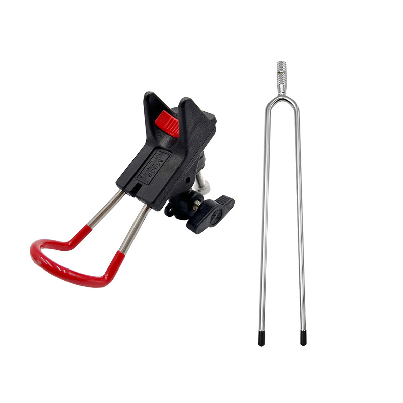 Export Trade Fishing Rod Holder with Ground Insert, Stainless Steel Universal Adjustable Simple Tripod Fishing Rod Stand