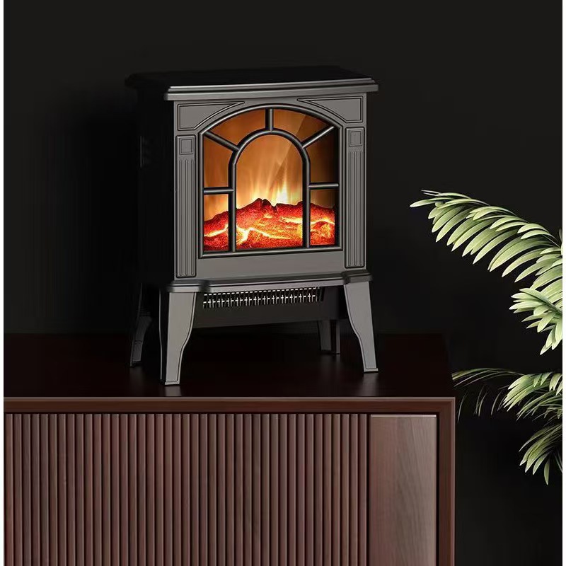2024 electric fireplace heater 3D simulation flame heater fast heating stove office home electric heating new