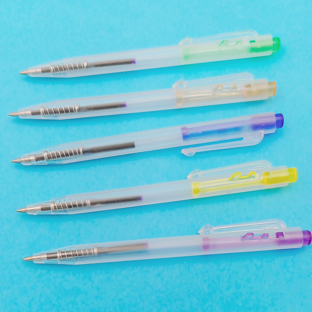 Mini ball point pen bean sprouts note this accessories pen hotel students simple pen press ball point pen 10.5cm