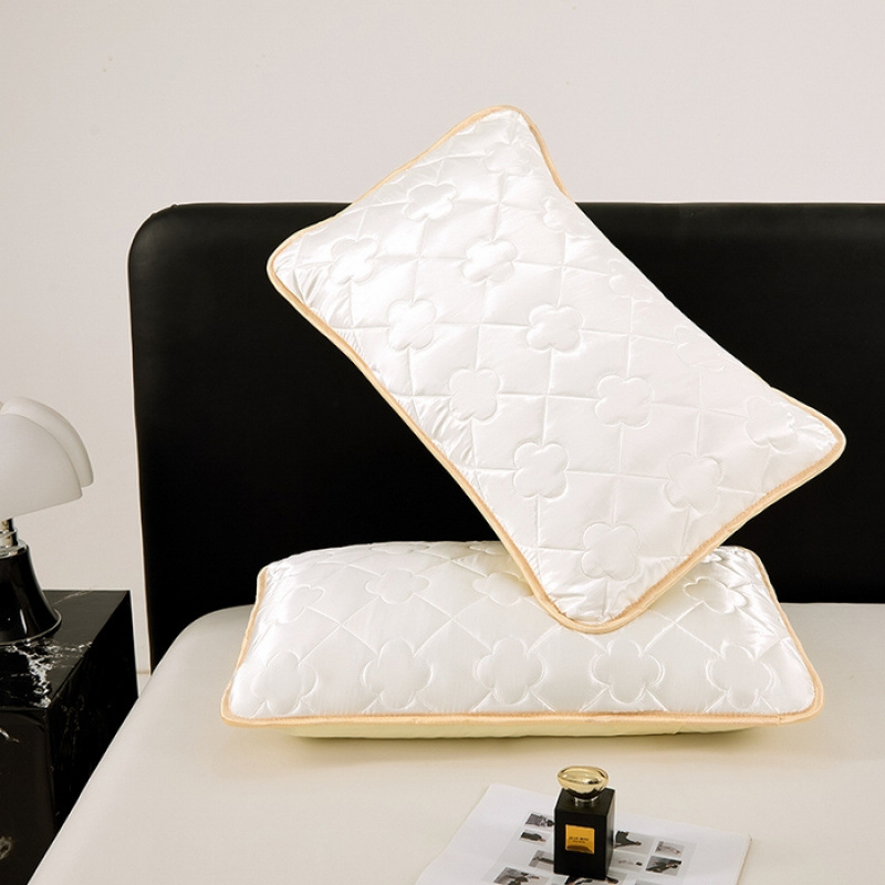 Luxury Silkman 2025 новая летняя ледяная шелковая прохладная стеганая наволочка одна пара washable утолщенная подушка