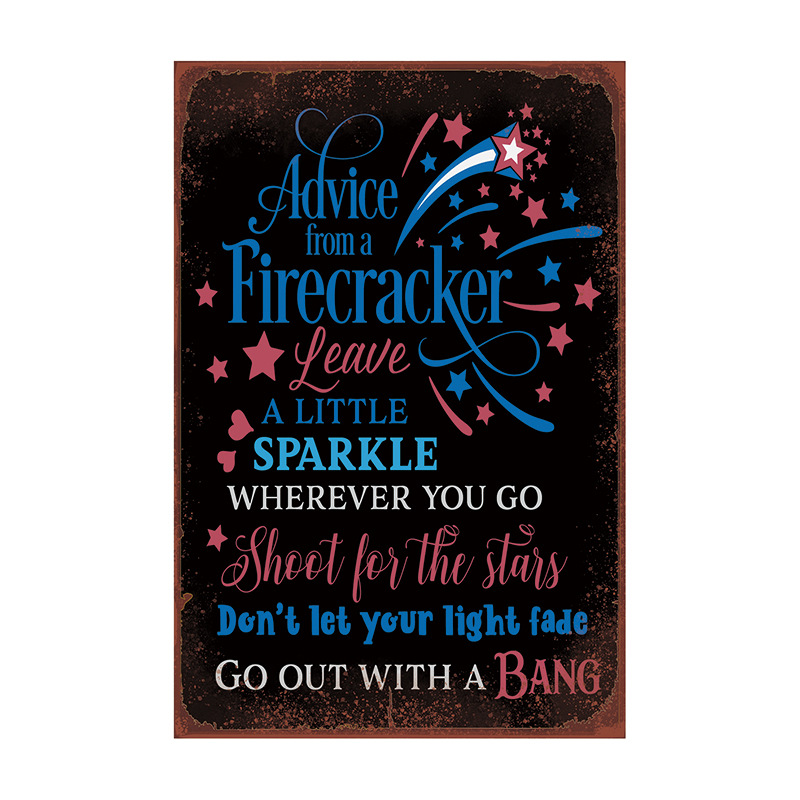 Factory Direct Sales Easter-Themed American Tin Paintings, Pastoral Wall Decor, Vintage License Plate, Bar, Cafe, Home Decoration Painting