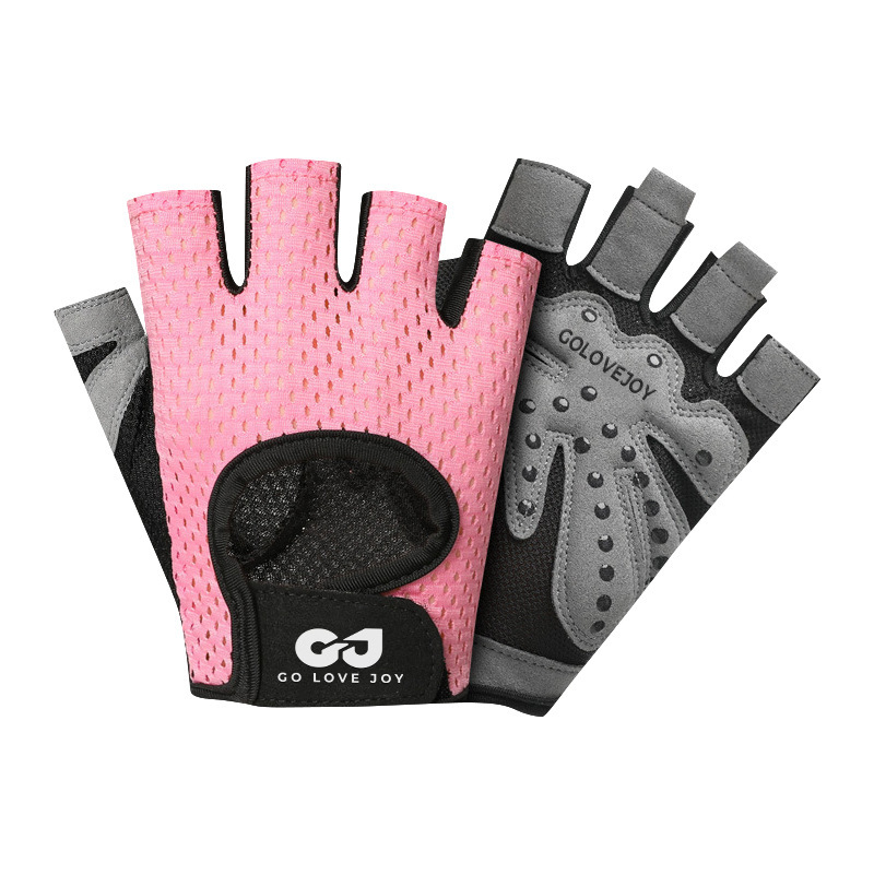 Fitness Sports Gloves Men's and Women's Dumbbell Equipment Training Non-slip Breathable Thin Protective Riding Half-finger Pull-up