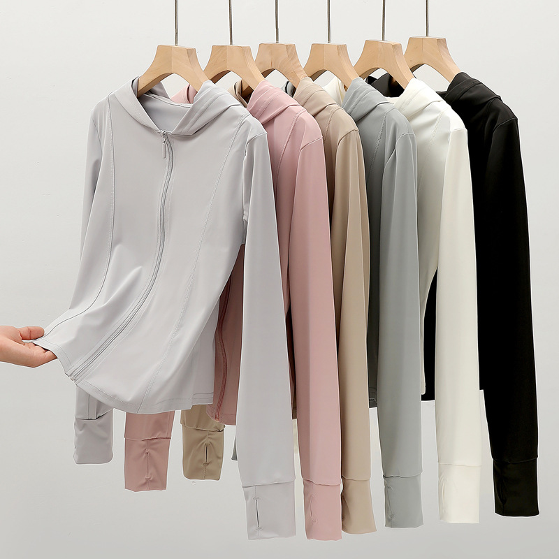 H266 Women's Sunscreen Clothing Anti-ultraviolet Summer Ice-feeling Breathable Skin Clothing Outdoor Thin Sunscreen Clothing Sports Jacket