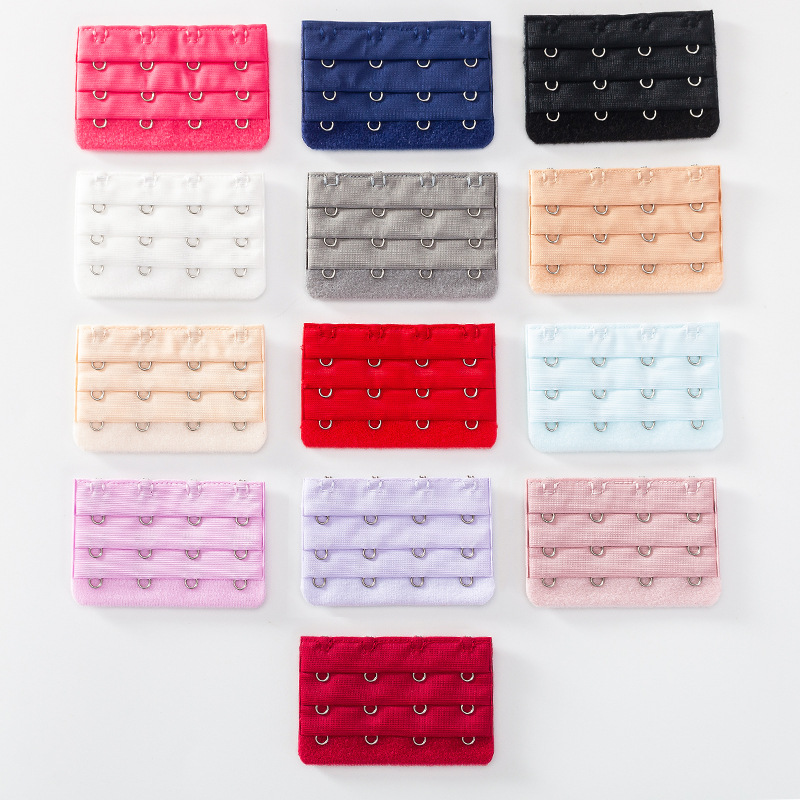 In stock color underwear breasted extended buckle three-row adjustable buckle bra extended buckle back buckle buckle manufacturer in stock