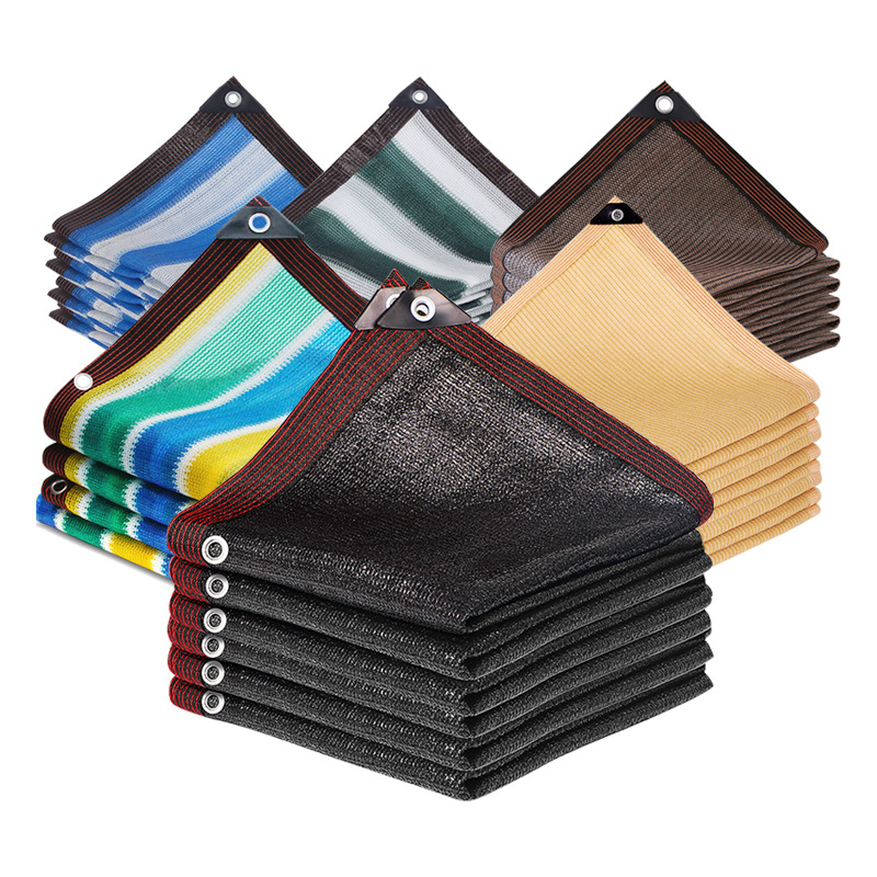 Sunshade net edging perforated sunscreen net outdoor canopy balcony privacy net roof insulation net four corners sunshade sail