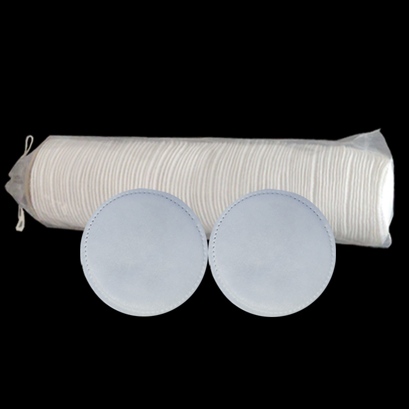 New Round AB Face Edge Pressing Point Makeup Remover Cotton Sheet Super Soft Cotton Wiring PE Bag 100 Piece Pack