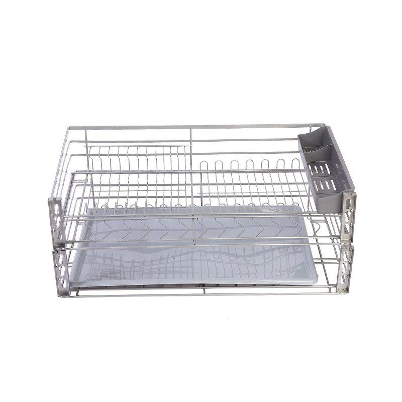 Nano pull basket double thick pull basket, bowl basket drawer type pull basket new starry sky gray pull basket