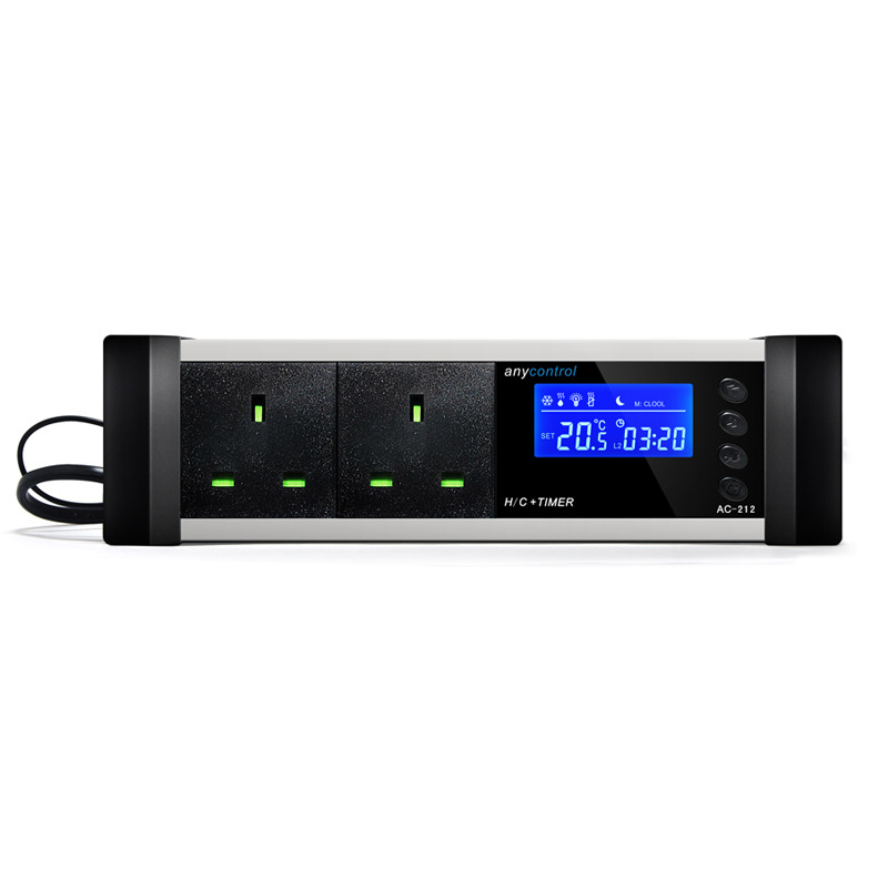 Spot Direct Sales Aquarium Thermostat Pet Timing Socket Thermostat Heating / Refrigeration / Timing AC-212