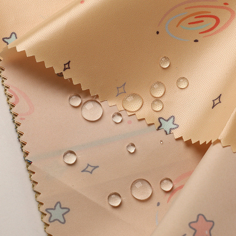 Customized Production of Pongee High Elastic Four-Way Elastic Clothing Lining Printed Composite Encrypted Plain Lining Pongee