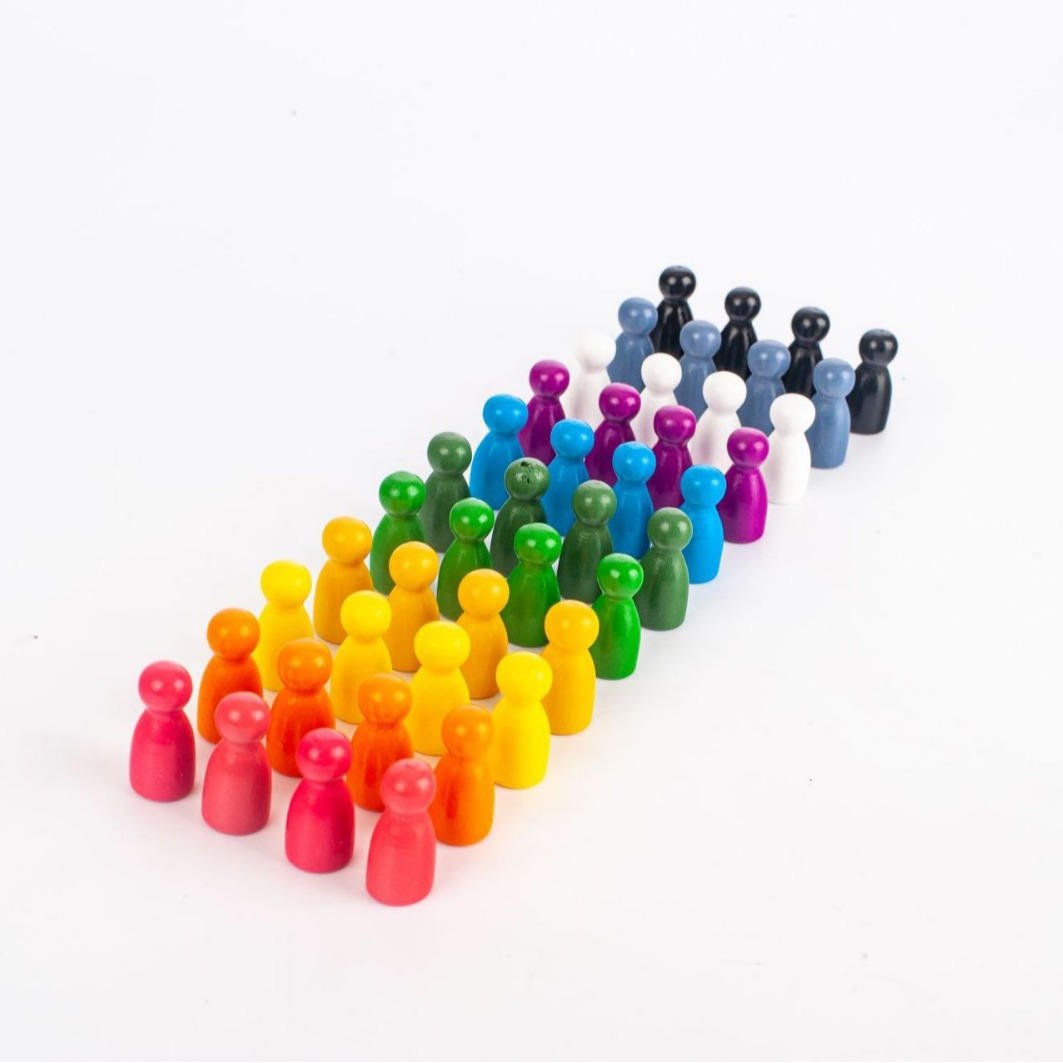 Wooden mibao kakasong chess pieces children's multi-functional solid wood board game chess pieces parent-child interactive checkers humanoid chess pieces