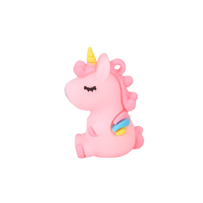 Cartoon Cute Unicorn Keychain Accessories Bag Stationery Pendant Pony Key Chain Small Gift Stall Gift