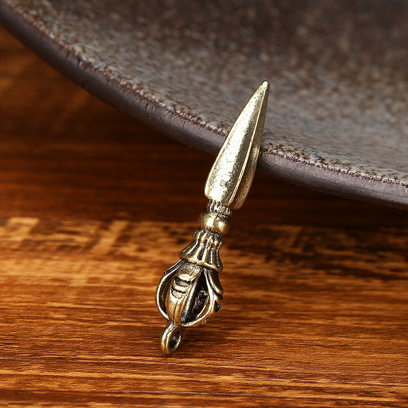 Подвеска из латуни маленький медный важра пестик амулет ключница