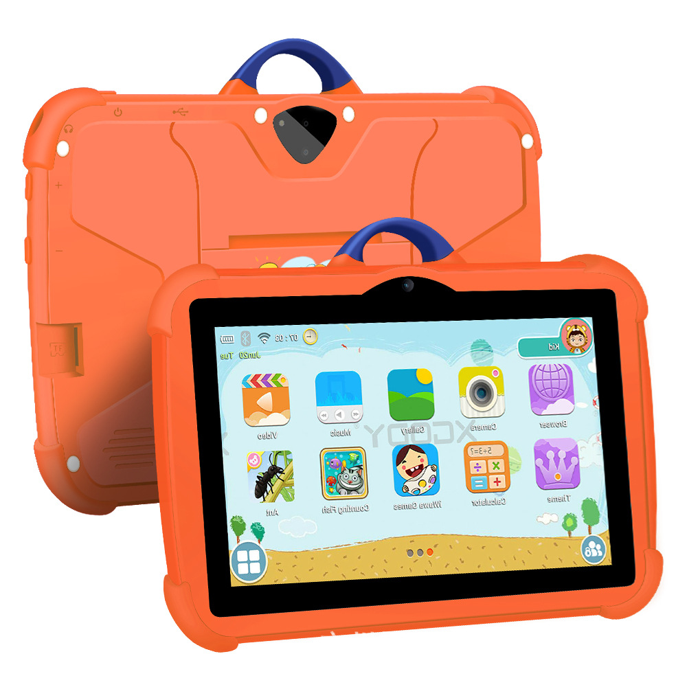 Export 7Inch Kids Tablet Pc Android7.1 Anti-Fall and Explosion-Proof Tablet Tab