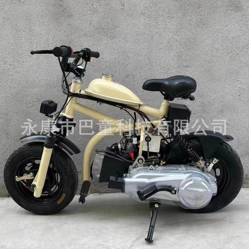Mini Tank 125Cc Continuously Variable Four-Stroke Gasoline Small Tyrannosaurus Motorcycle Men's and Women's Mobility Fuel Vehicle