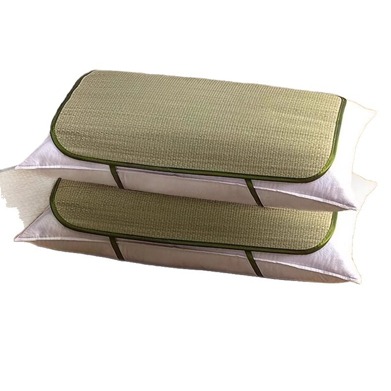 [Summer Hot Item] Summer Hemp Straw Pillow Mat Straw Pillow Cushion Tianlan Grass Double Pillow Sheet Cooling Mat Pillowcase