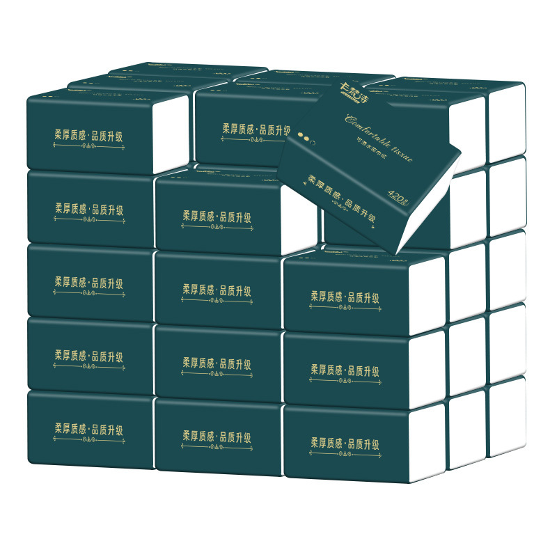The whole box of 30 packs of paper wood pulp paper towel toilet paper wholesale household affordable napkin household paper manufacturers