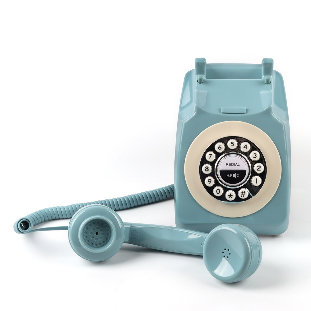 Cross-Border Antique Cordless Telephone with Wireless Bluetooth Function, Hotel Retro Fixed Hands-Free Landline Phone Wholesale