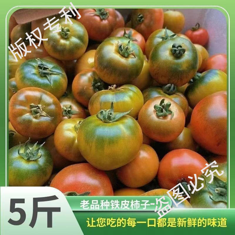Dandong Saline-Alkali Land Persimmon Strawberry Persimmon Green Alkali Land Oil Persimmon Iron-Skinned Tomato Fruit Tomato